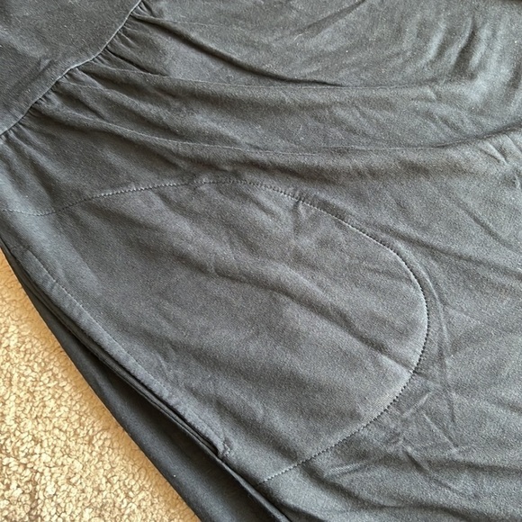 Soft Surroundings Black Jersey Stretch Long Sleeve Maxi Dress - Picture 6 of 9